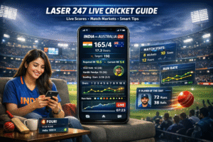 Laser 247 live cricket guide showing real-time scores, betting markets, and smart tips to help players make better cricket betting decisions online.