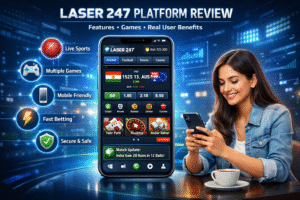 Laser 247 platform review showing powerful features, exciting casino & sports games, and real user benefits explained for new players and online betting enthusiasts.