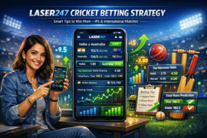 Laser247 cricket betting strategy guide showing smart tips and techniques to increase winning chances in online cricket betting.